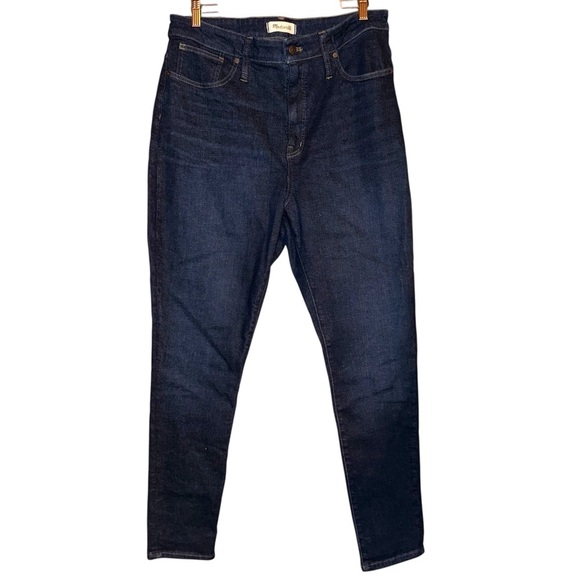 NEW MADEWELL Curvy High-Rise Skinny Jeans in Orland Wash TENCEL Denim Edition 32 - Picture 6 of 15